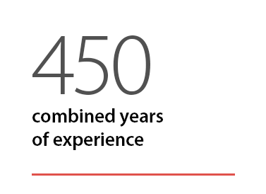 450 Combined Years Of Experience 
